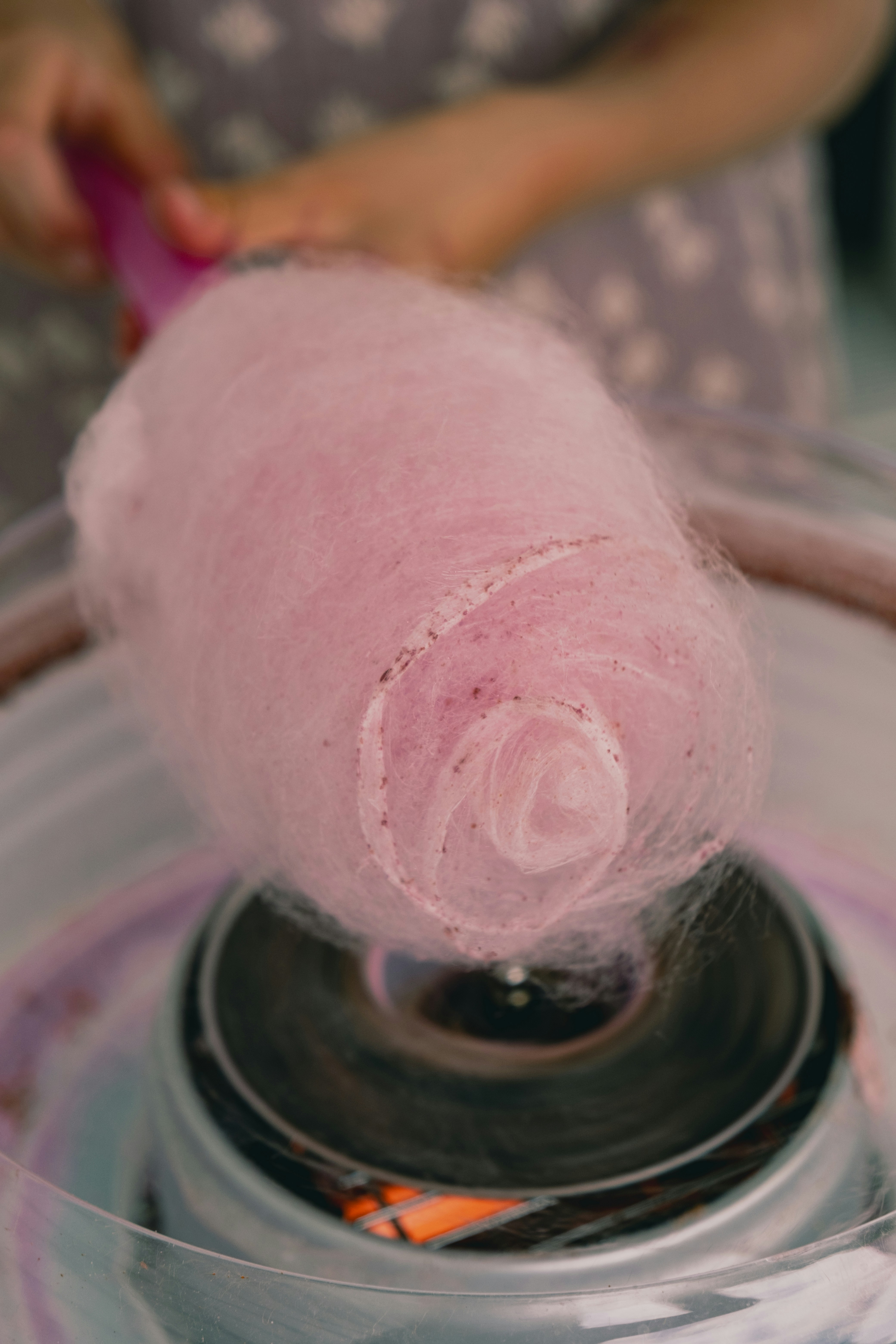 automated cotton candy machine